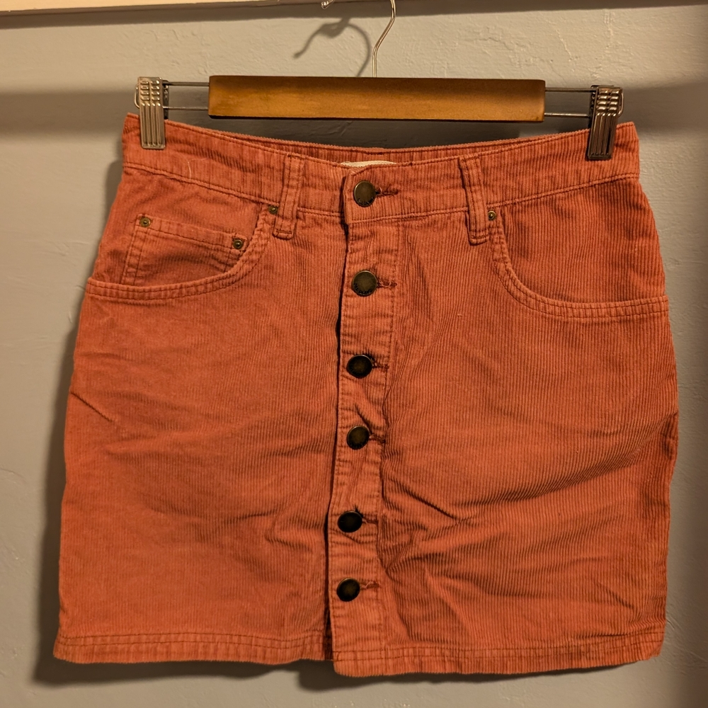 Billabong Coral Corduroy Mini Skirt